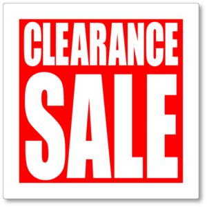 Best items to Buy on Sale or on Clearance 