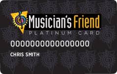 musicians friend credit card